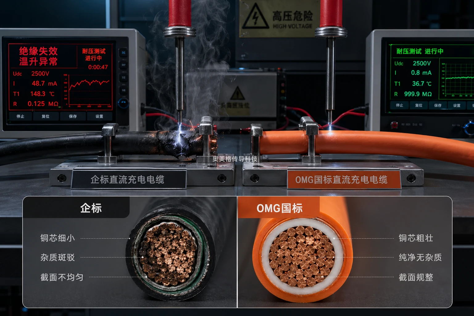 企标直流充电线：安全隐患大曝光，与国标充电线差距有多大